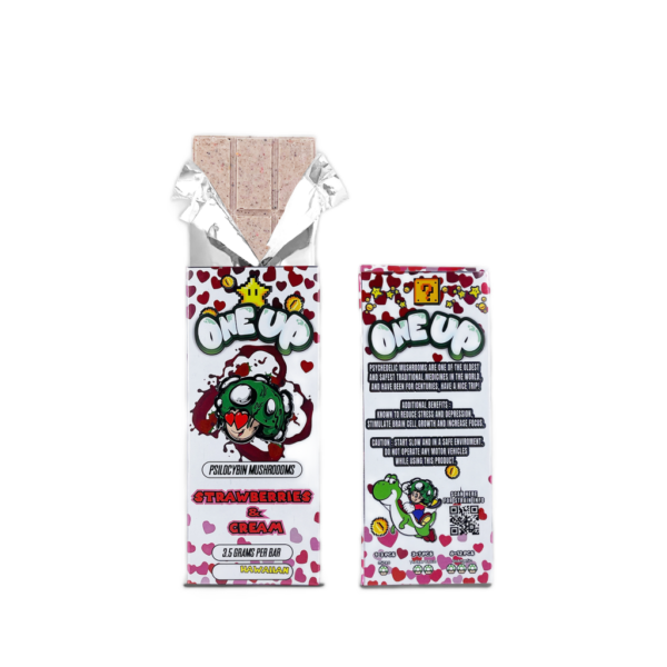 Strawberries and Cream One Up Chocolate Bar